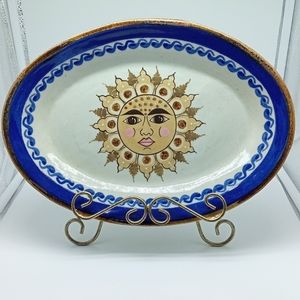 D' Casa | Sun Face Oval Serving Dish